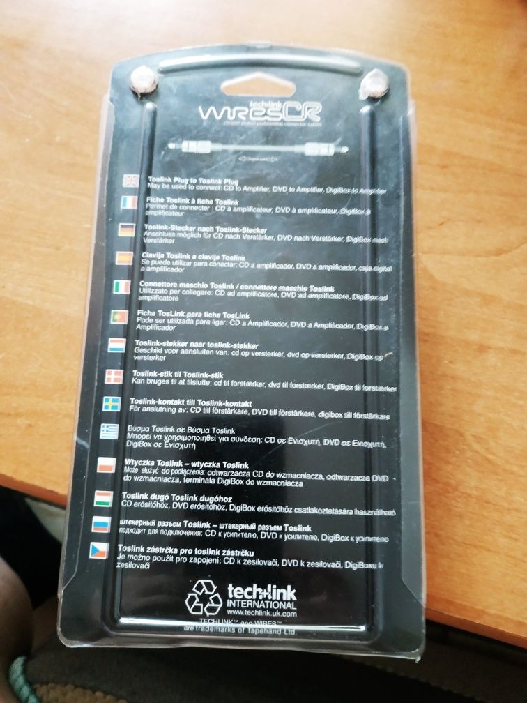 Cyfrowy kabel optyczny tech+link wires cr