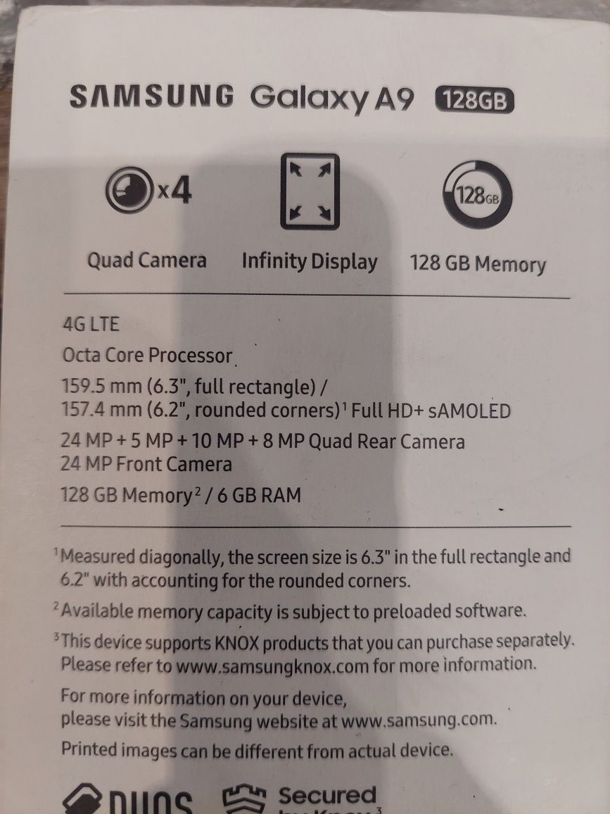 Telefon Samsung Galaxy A9 Dual Sim 128 GB różowy