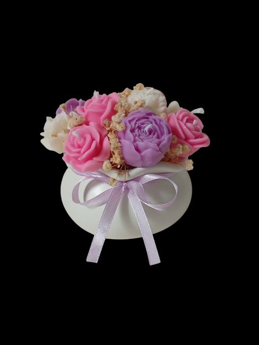 Bukiet świec sojowych