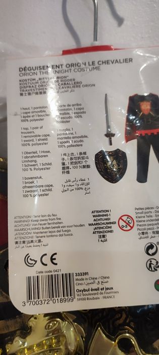 Novo traje de cavaleiro