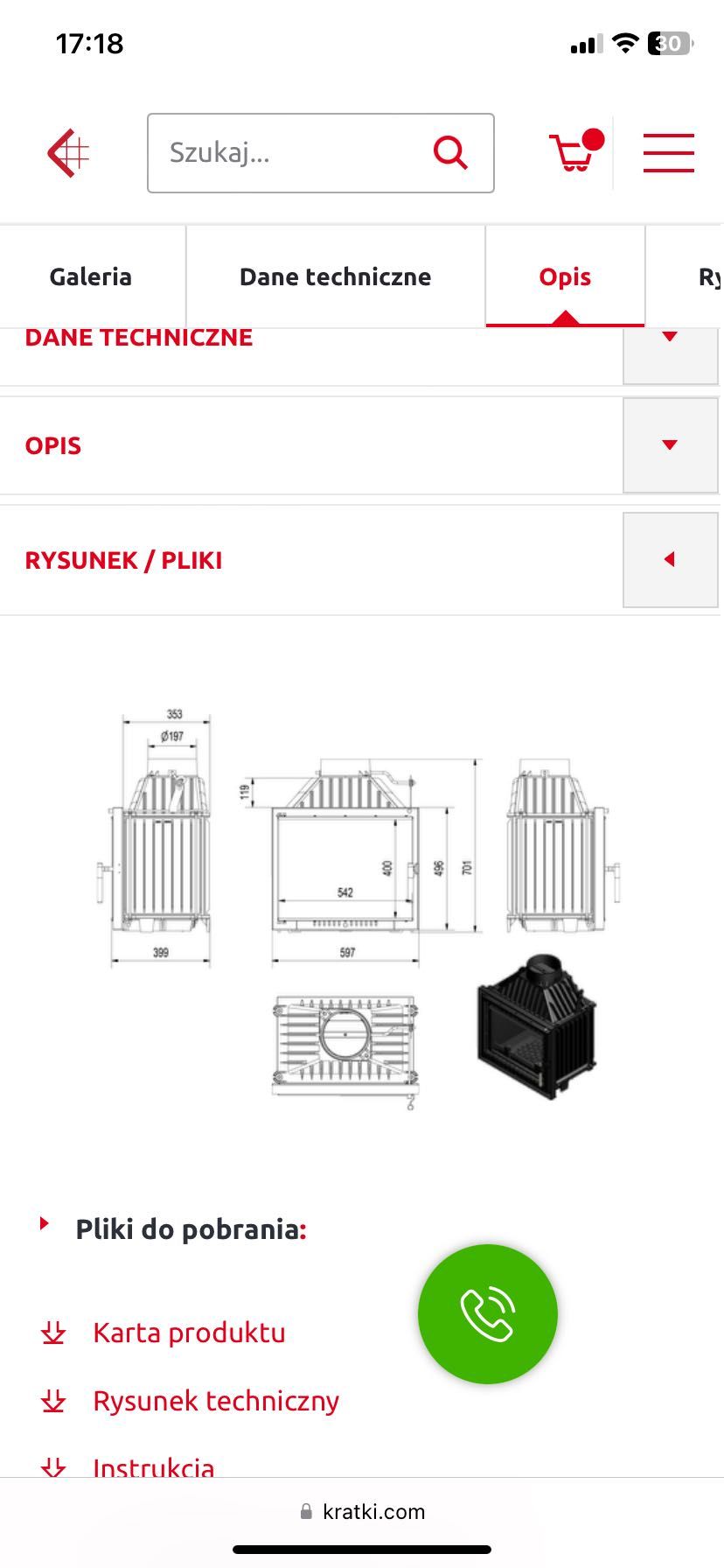 Kominek Maja 8kw