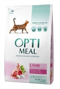 Сухий корм Optimeal (Оптимил) чутливе травлення для кішок (ЯГНЯ) 4 кг