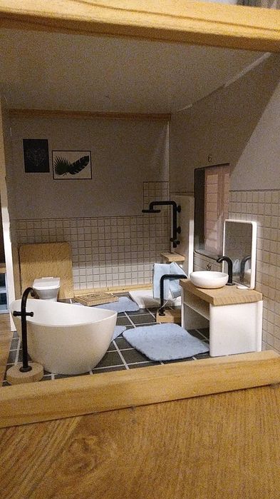 Drewniany domek dla lalek Playtive 80 cm stan bdb