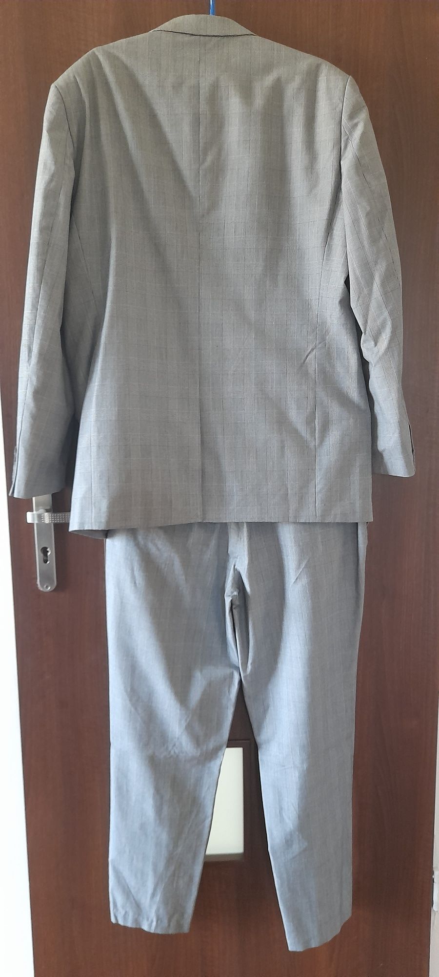 Garnitur męski xl szary w kratke bonprix collection