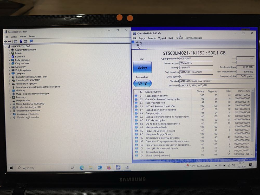 Laptop samsung 300E