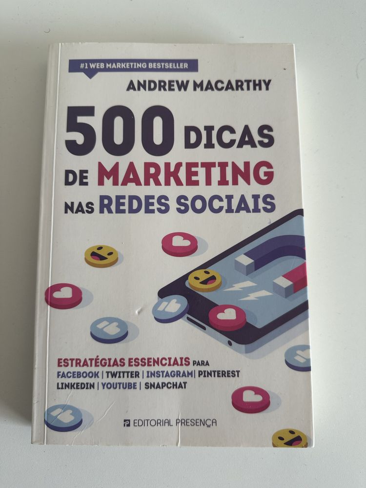 Livro 500 dicas de marketing nas redes sociais