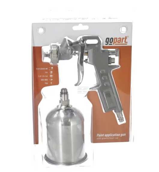 Pistolet do malowania zbiornik górny GoPart 750 ml