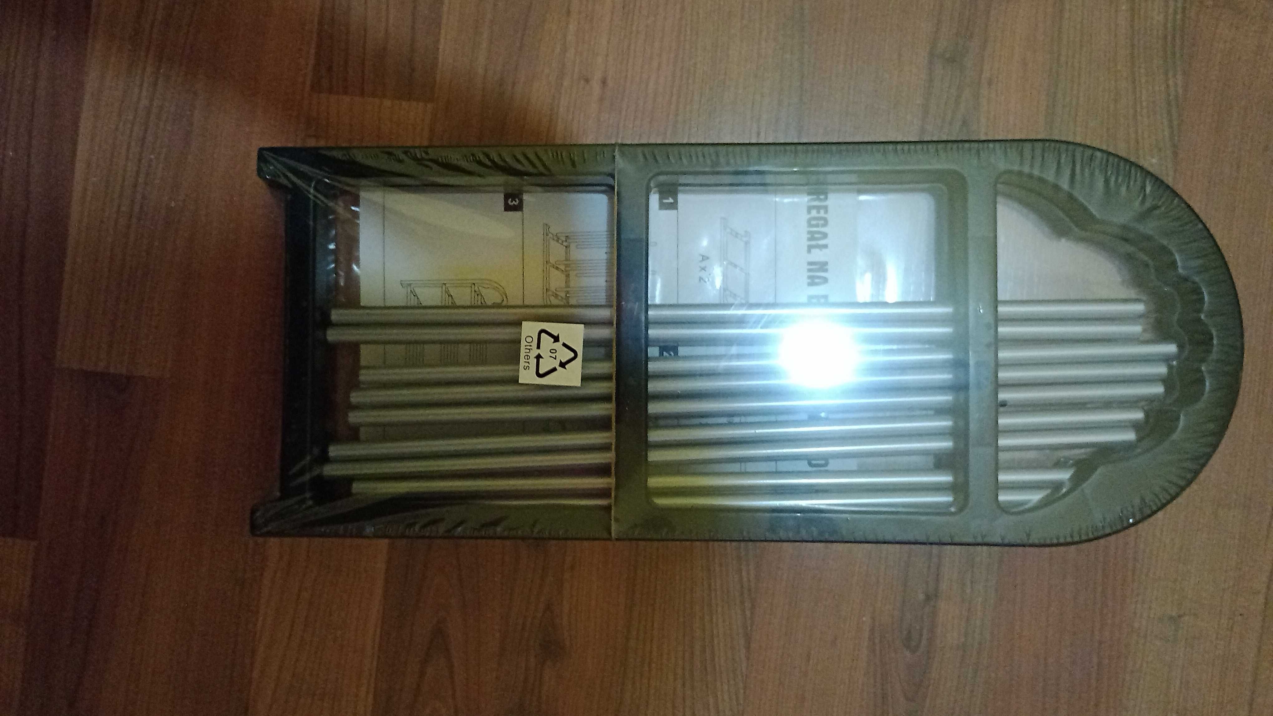 Regał Na Buty 3 Poziomy 40x19,2x46,5, stal / pp, 3 kg, NOWY Nieużywany