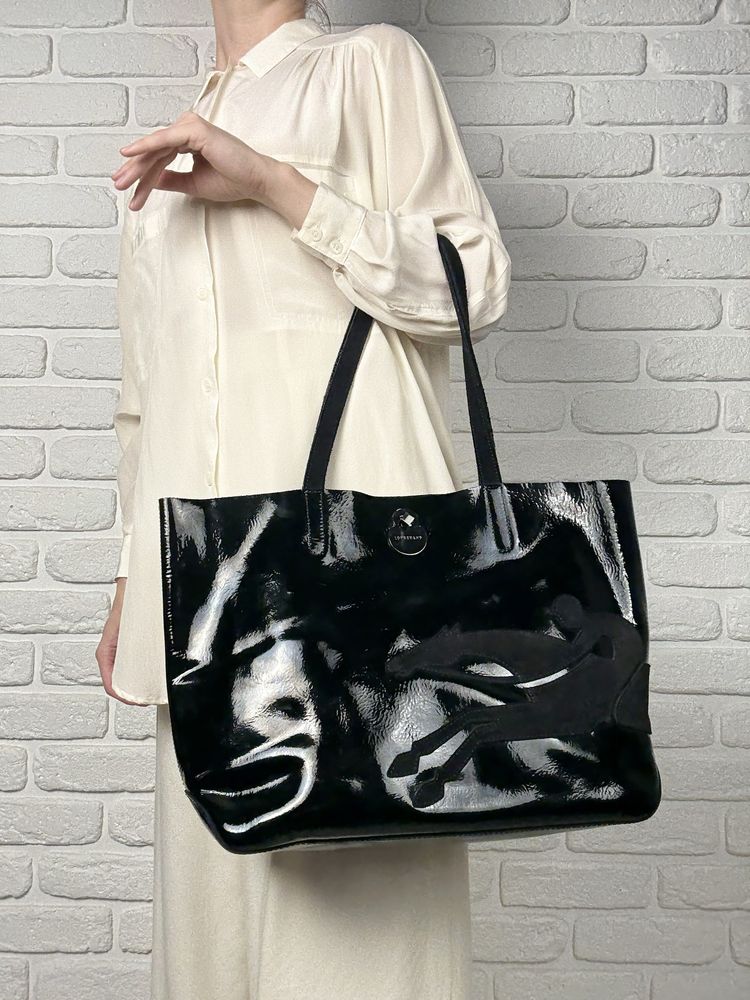 Longchamp оригінал люкс сумка натуральна шкіра, tote bag, сумка кожа