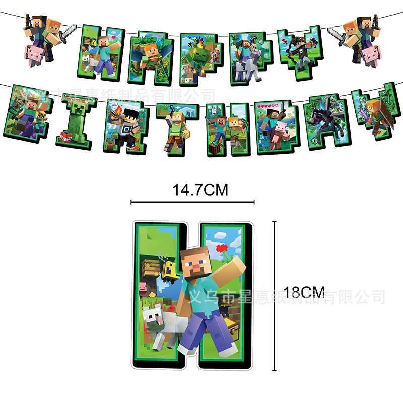 Minecraft zestaw urodzinowy.