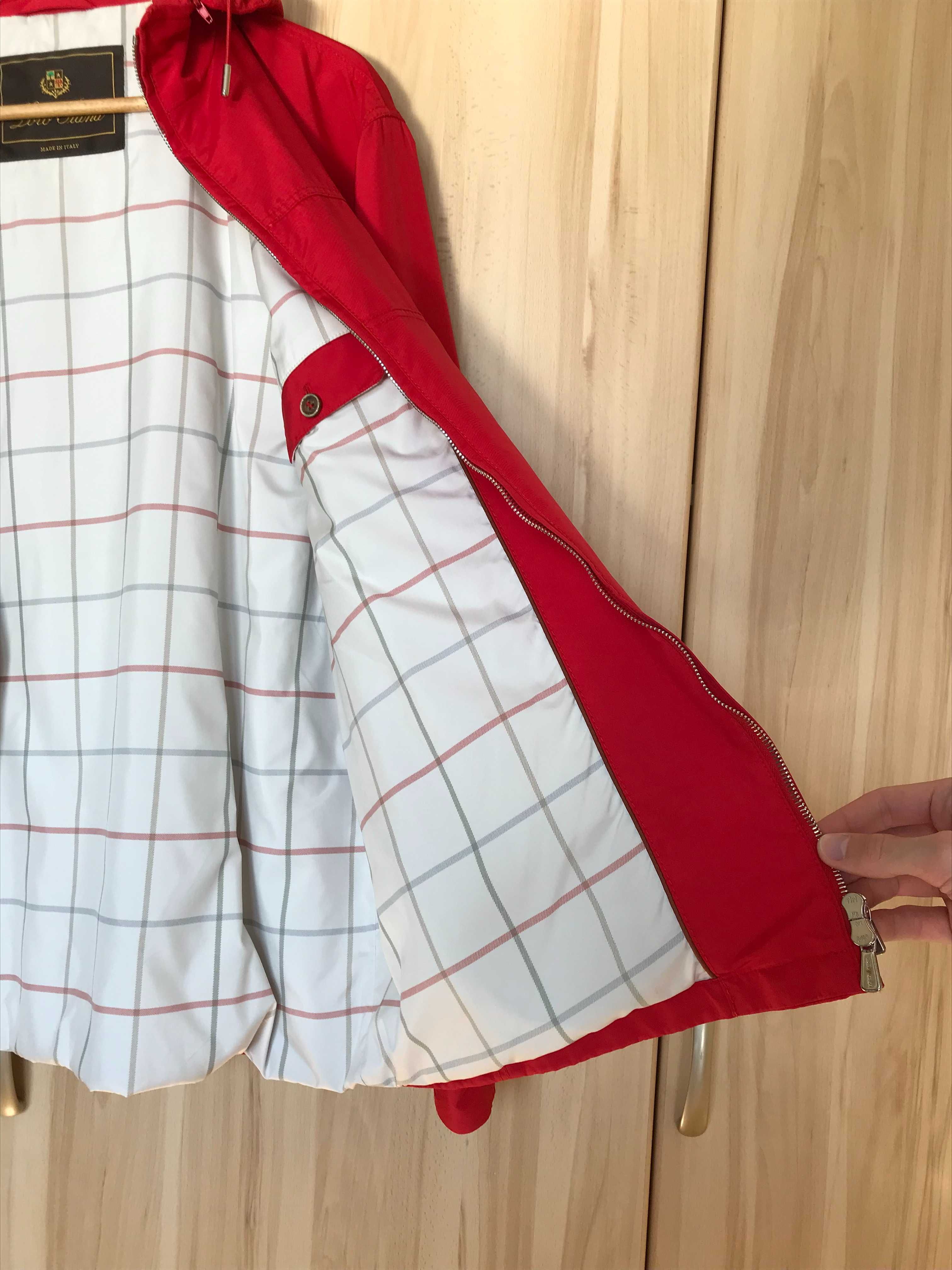 Męska czerwona kurtka techniczna Loro Piana Storm System r. XL