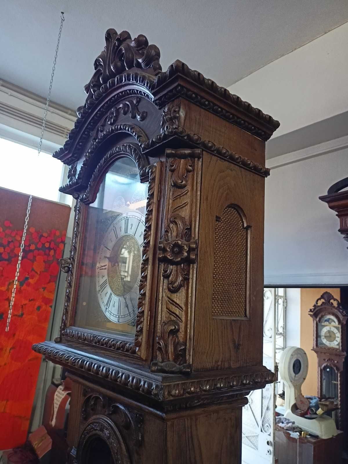 Relógio Coluna Castanho Velho