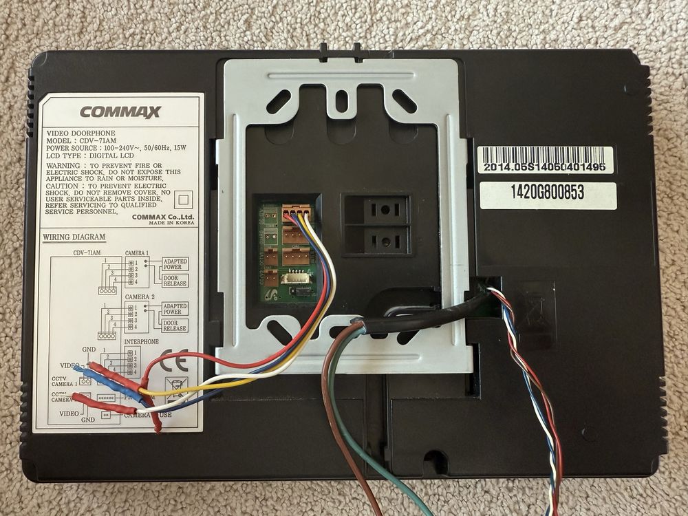 Wideodomofon kolorowy COMMAX CDV-71AM stan BDB + gratis stacja bramowa