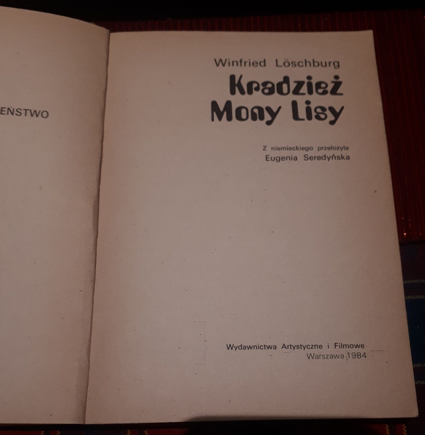 Kradzież Mony Lisy Winfried Loschburg 1984