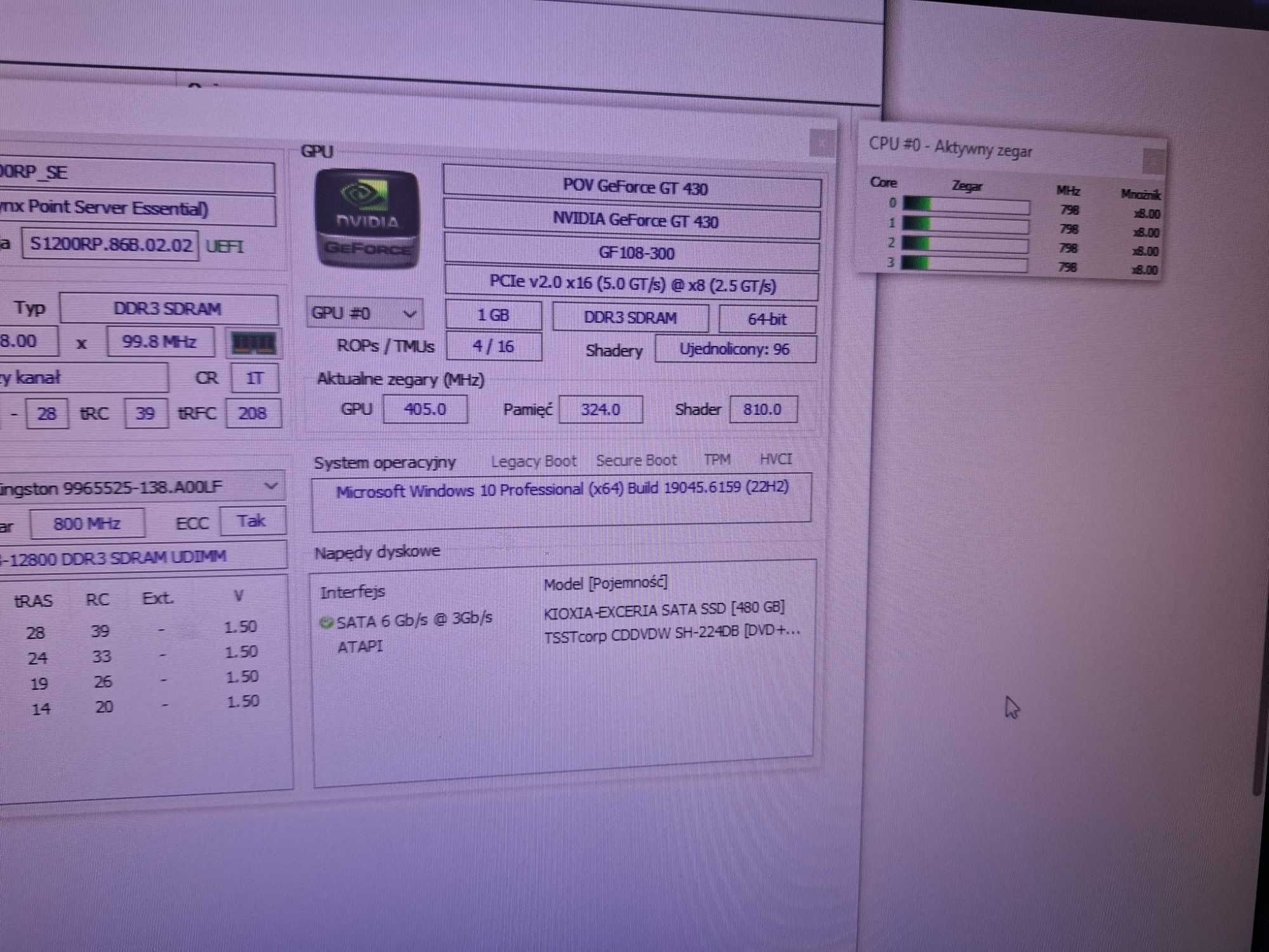 Komputer Xeon E3 1231v3 8GB Ram SSD 480GB Win 10 Chieftec