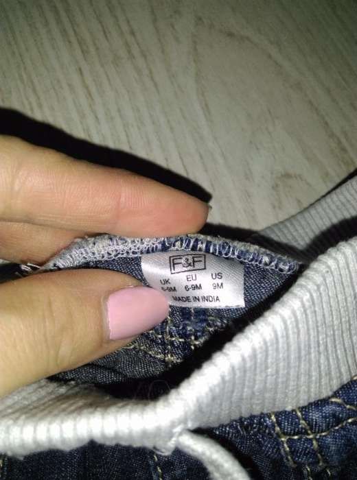 Joggersy spodnie chłopięce jeans F&F rozmiar 74 san bdb na gumce