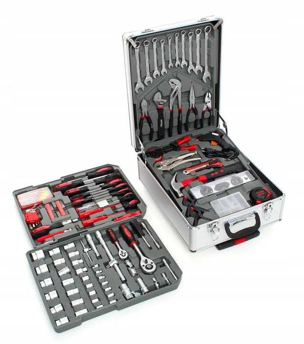 Walizka skrzynka narzędziowa zestaw narzędzi kluczy 187 PCS el klucze
