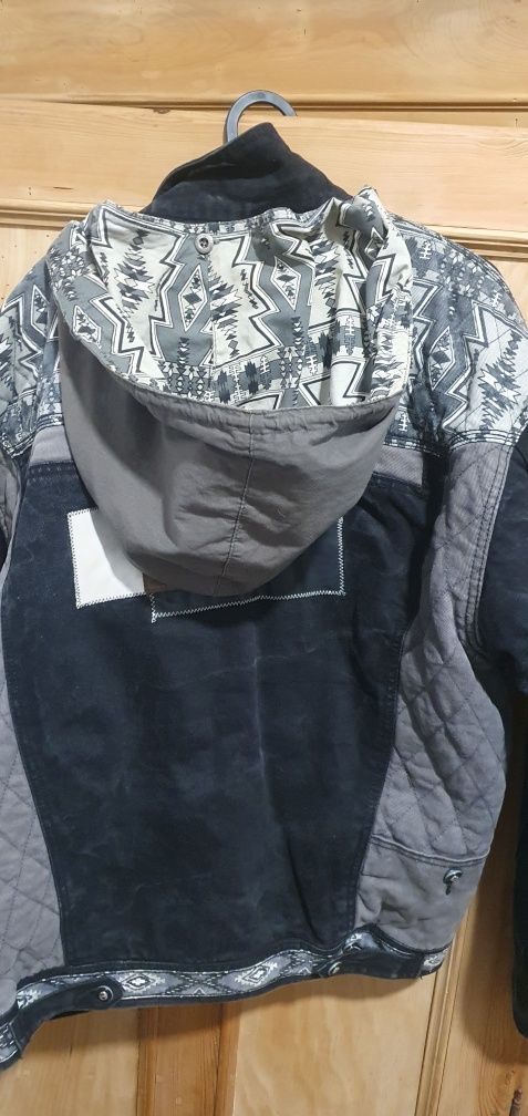Kurtka jeansowa aztec vintage retro Major Damage 80s 90s