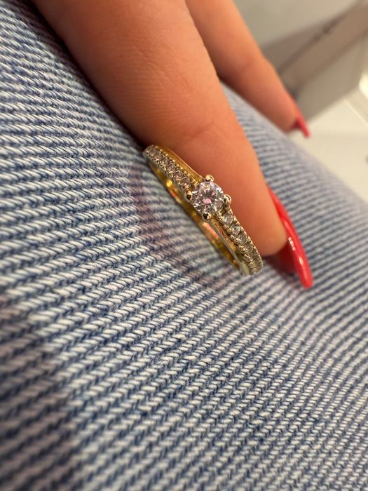 Damski złoty pierścionek 585