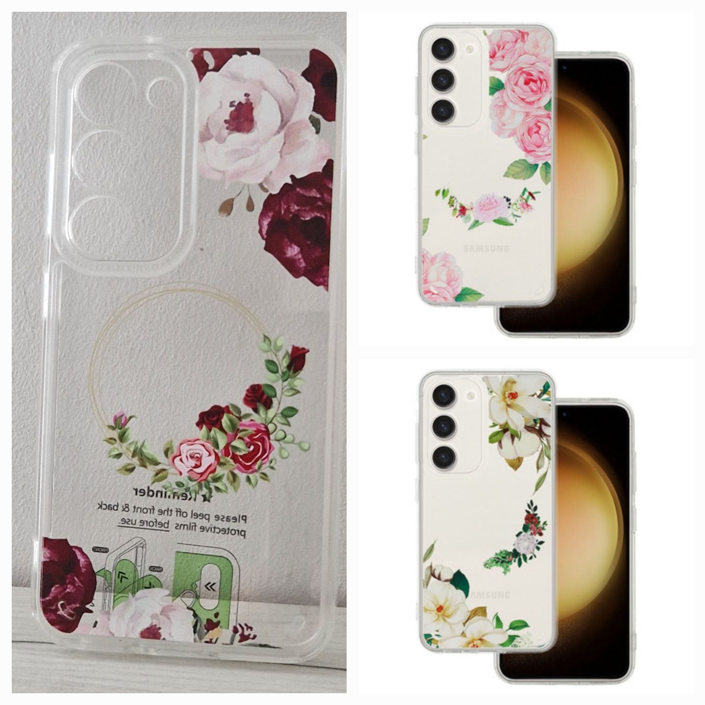 Tel Protect Flower do Samsung Galaxy S23 ( trzy wzory)