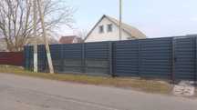 Ворота відкатні розпашні забор профнастила рябіця тин огорожа металопр