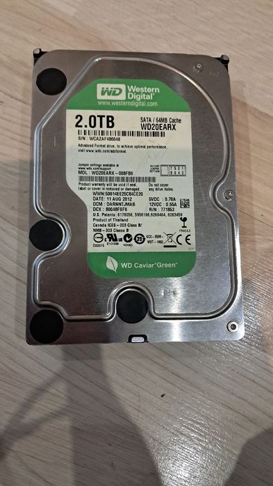 Dysk twardy 2 tr używany sprawny