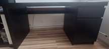 Biurko Ikea Malm czarne