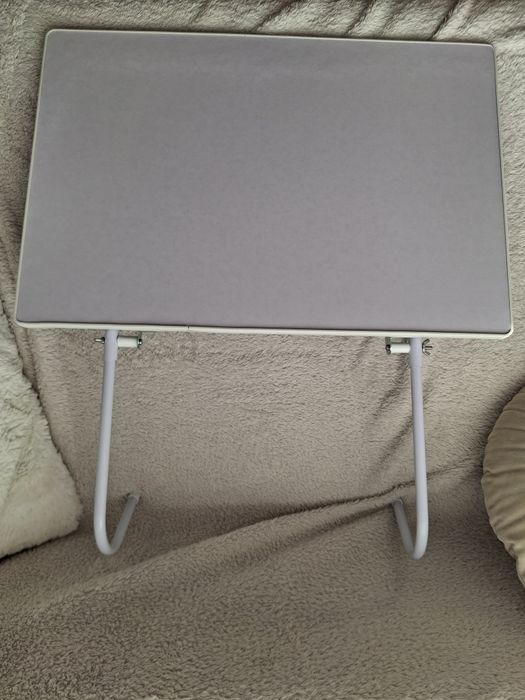 Stolik balkonowy na balustradę 40x60 cm – biały, stan jak nowy