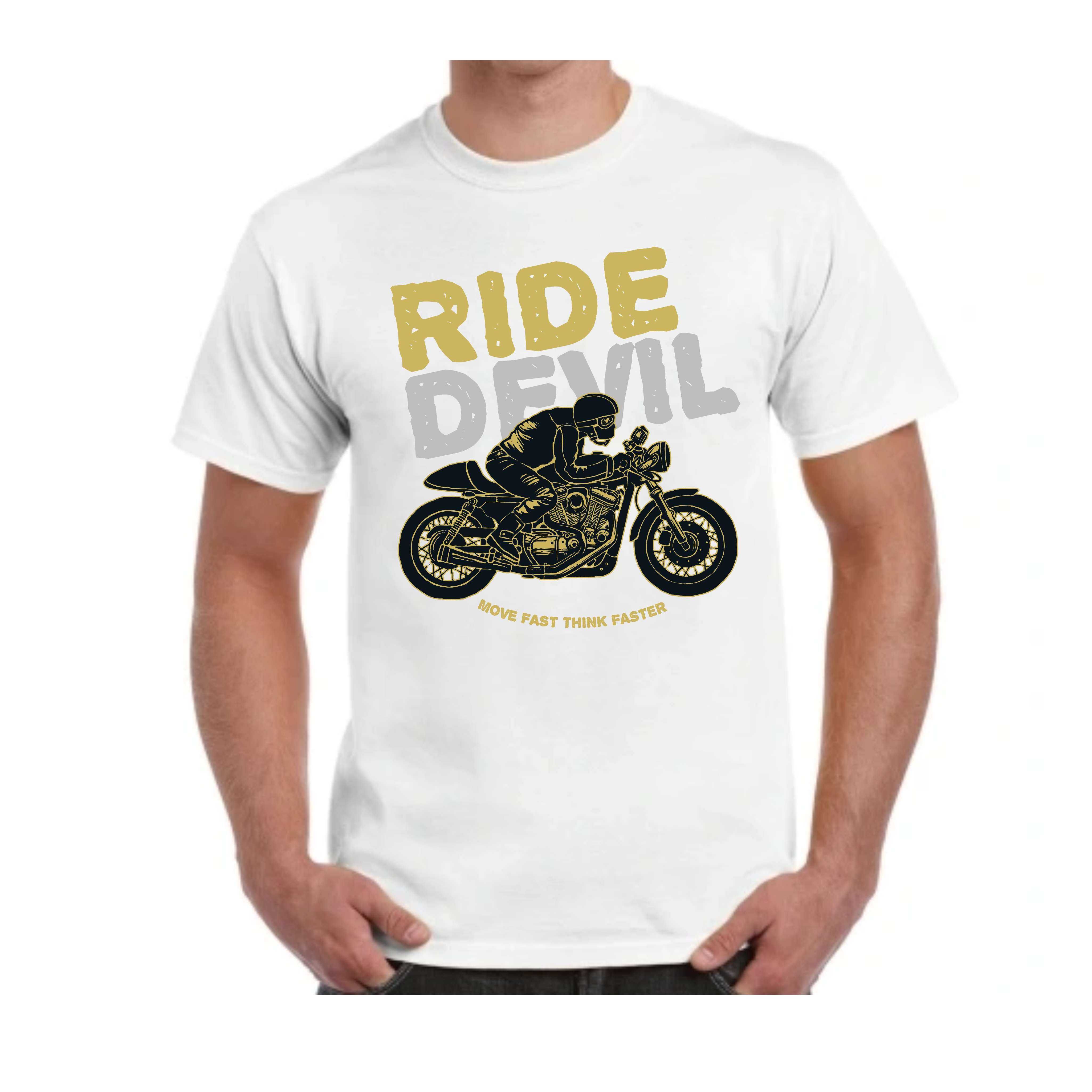 Motor Motocykl Koszulka Nowa Gruba Bawełna 100% M-2XL chopper