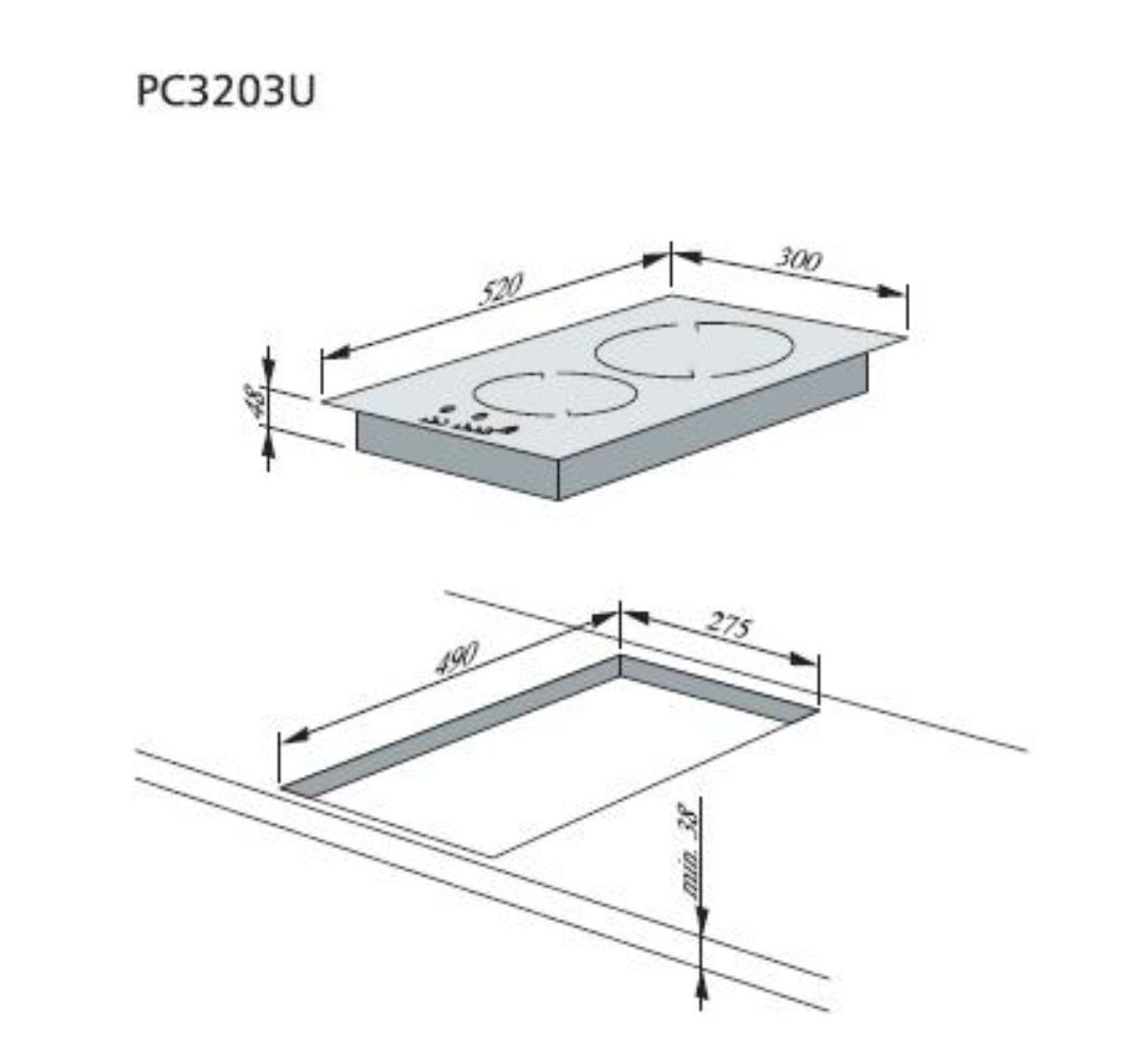 Płyta ceramiczna Amica do zabudowy