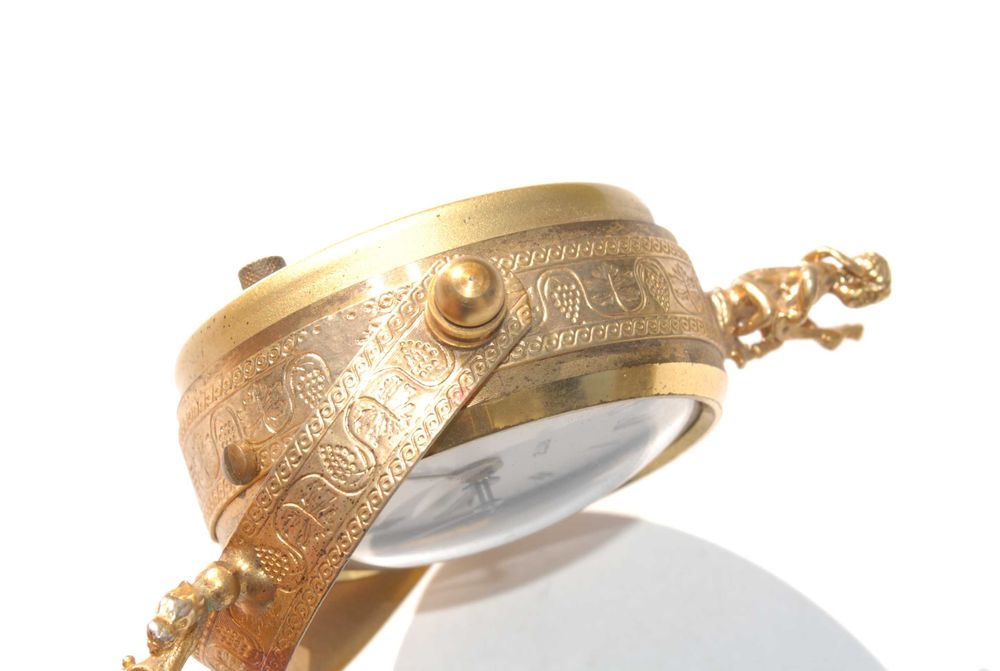 Stary budzik zegarek zegar Ritz marmur lata 60/70 unikat kolekcjonersk