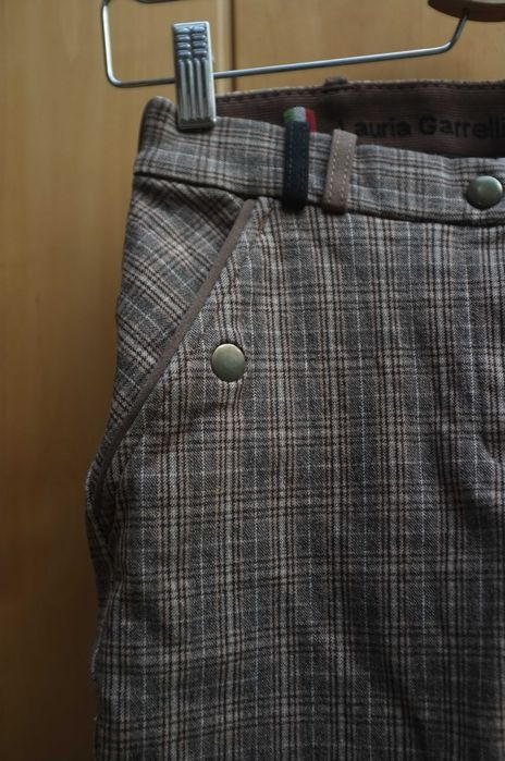 bryczesy legginsy spodnie jeździeckie Lauria Garrelli pełny lej kratka