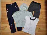 zestaw 140 jeansy/ bluzka/ bluza H&M COOL CLUB