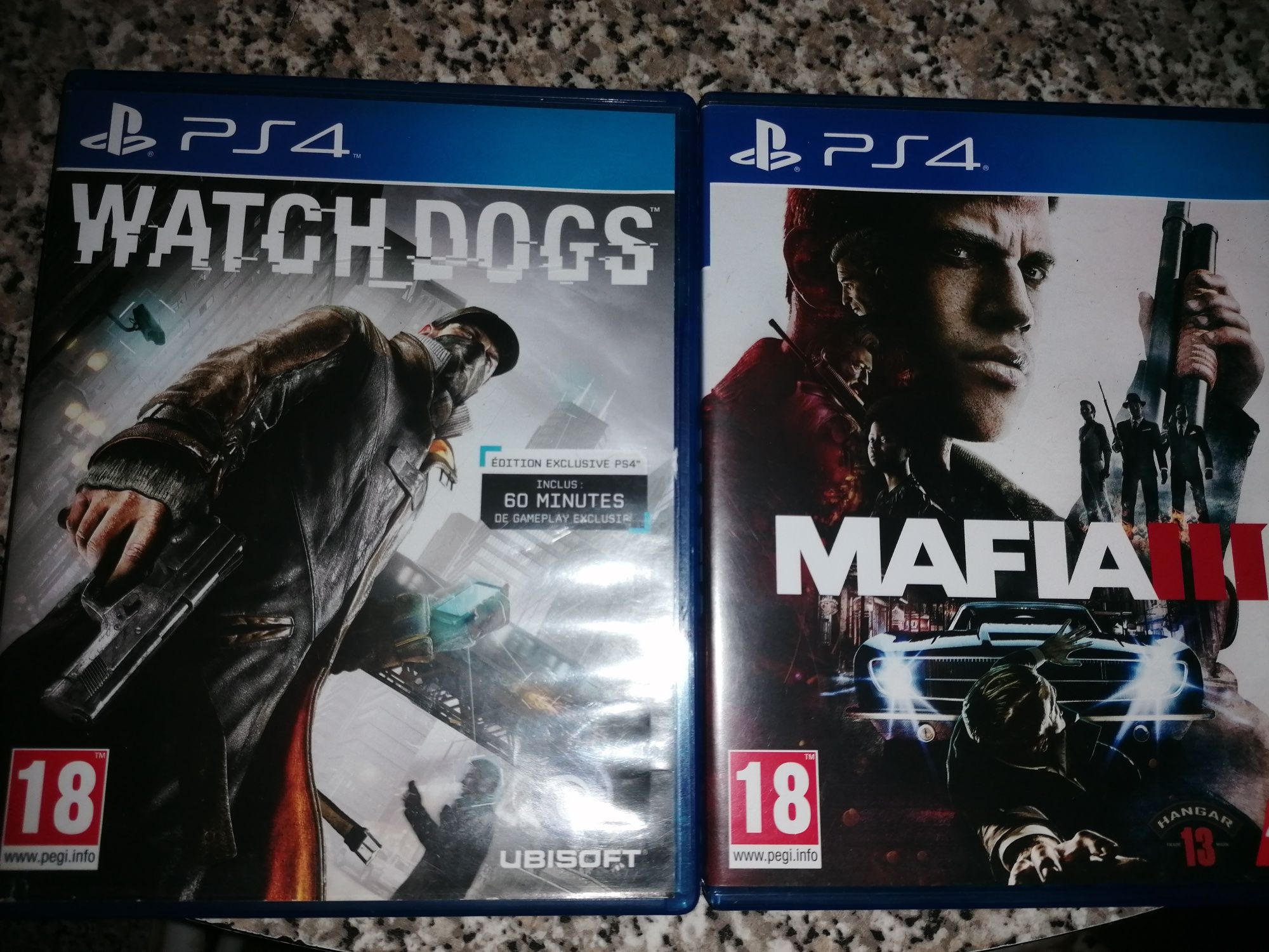 2 Jogos PS4 Máfia e Watch Dogs