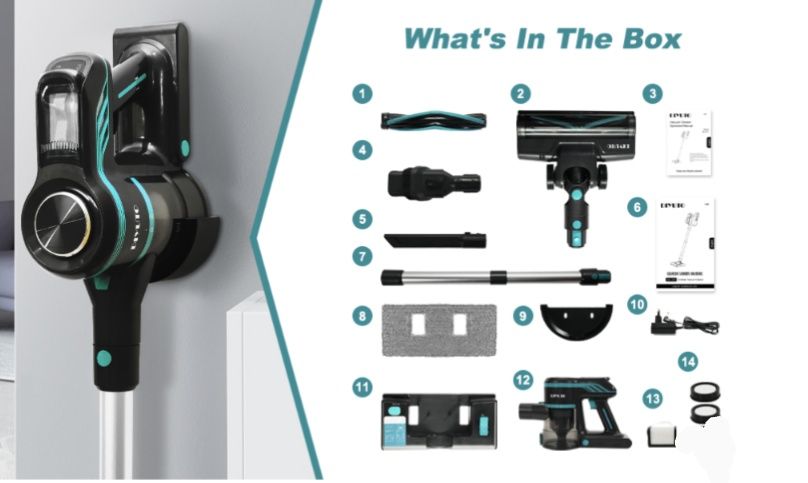 Акумуляторний пилосос з миючию насадкою