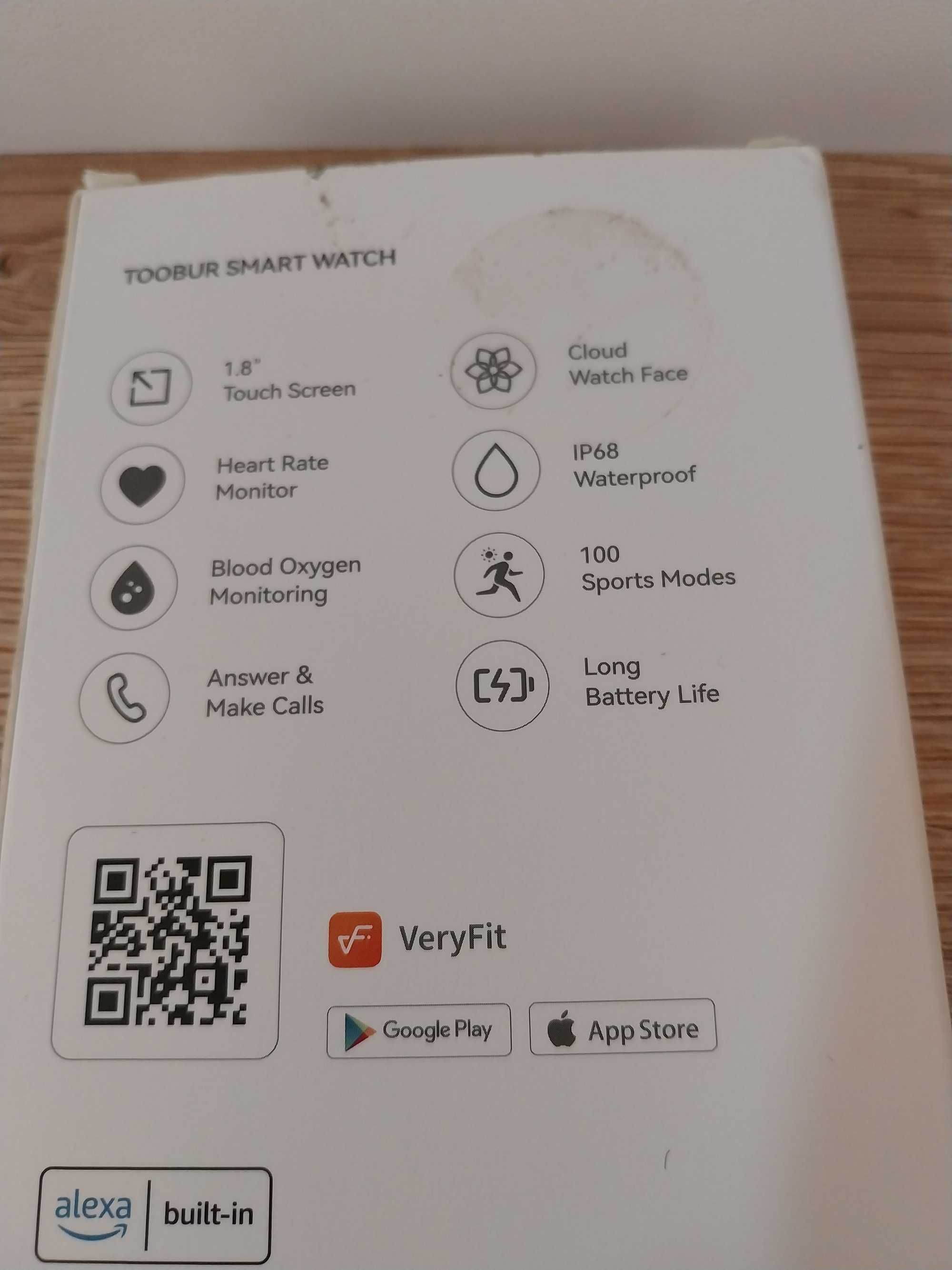 Smartwatch Toobur idw19 różowy zegarek fitness damski