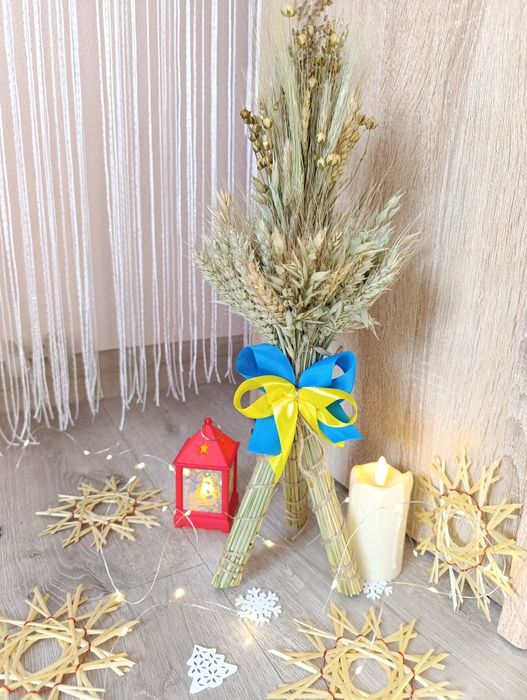 Дідух різдвяний з колосків пшениці