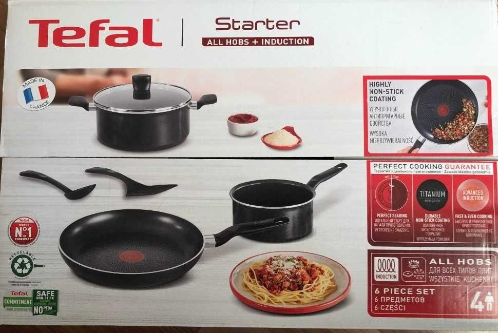 Zestaw garnków Tefal Starter All Hobs + induction (C26780) 6 elementów