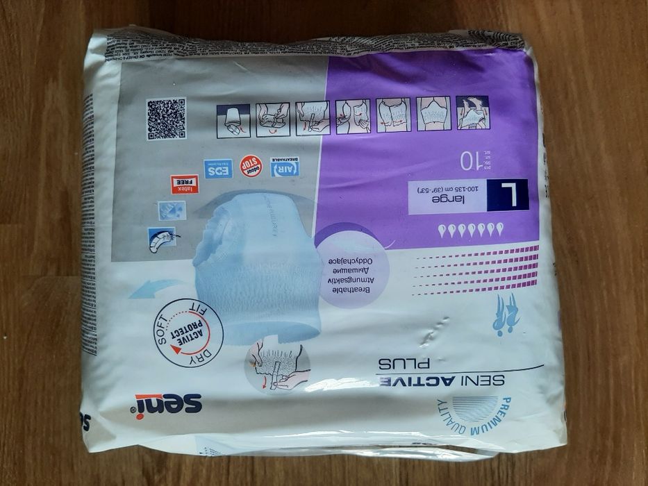 Pieluchomajtki Seni Active Plus, L