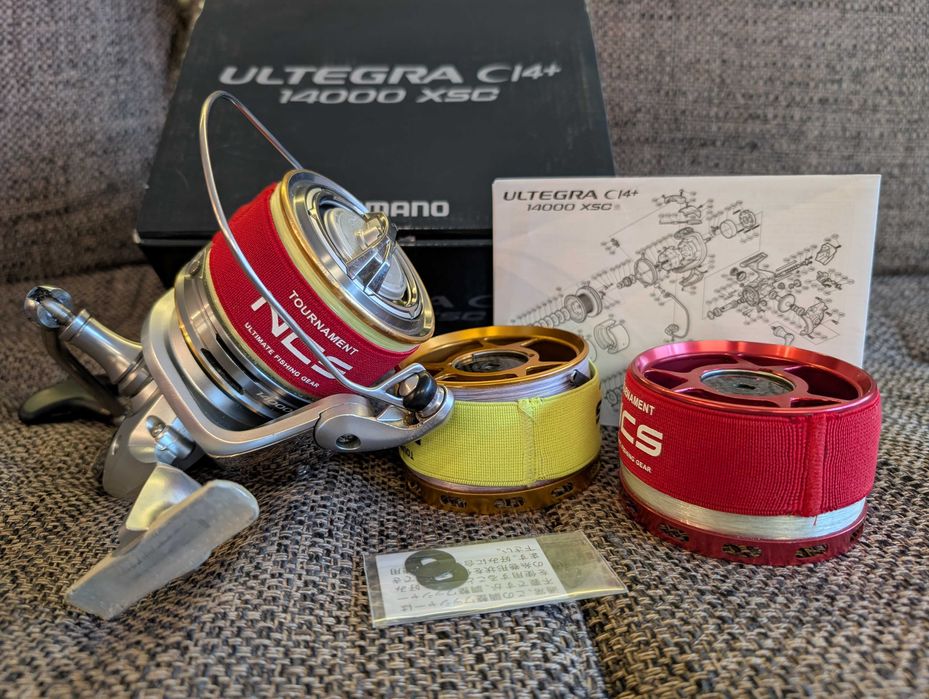 Carreto pesca SHIMANO Ultrega ci4+ 14000 XSC - como NOVO! Oportunidade