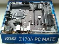 MSI Z170A PC Mate + i7 8700k* + ddr4 32gb