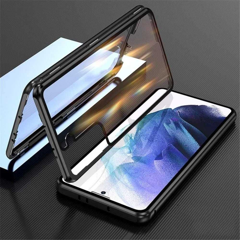 Etui 3w1 Magnetic GLASS 360° - Aluminium do Samsung Galaxy S21