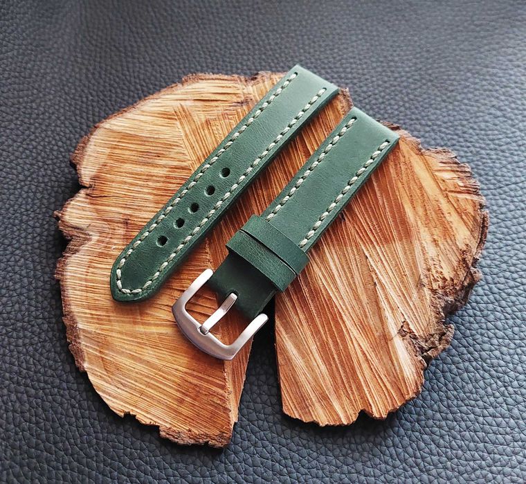 Шкіряний ремінець для годинника 16, 18, 20, 22, 24мм (К021)