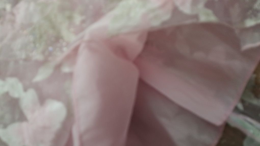 Suknia sukienka balowa brokatowa elegancka 134 146
