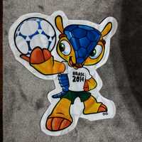 Mundial futebol do Brasil 2014 fronha de almofada mascote