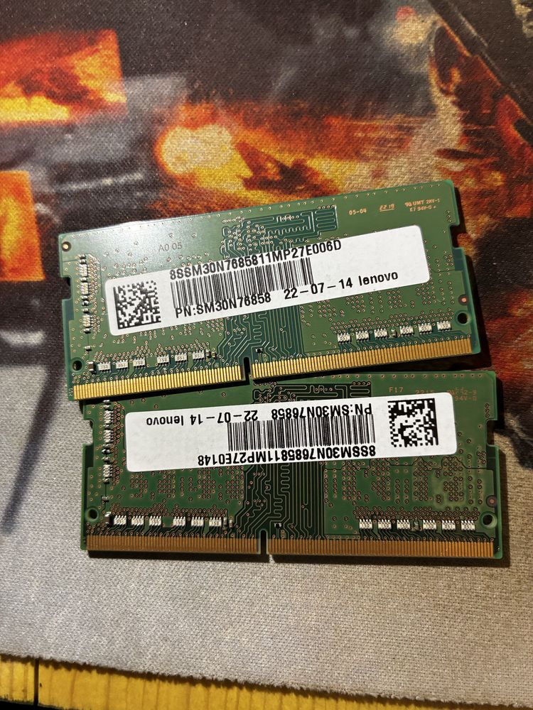 Оперативна памʼять для ноутбука Samsung 8 gb SODIMM DDR4 3200