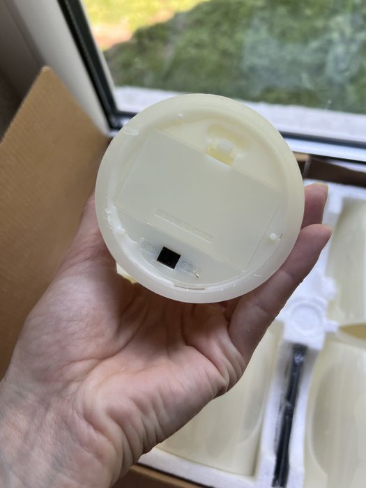 Набір безполумяних свічок з воску на батарейках, 6 шт