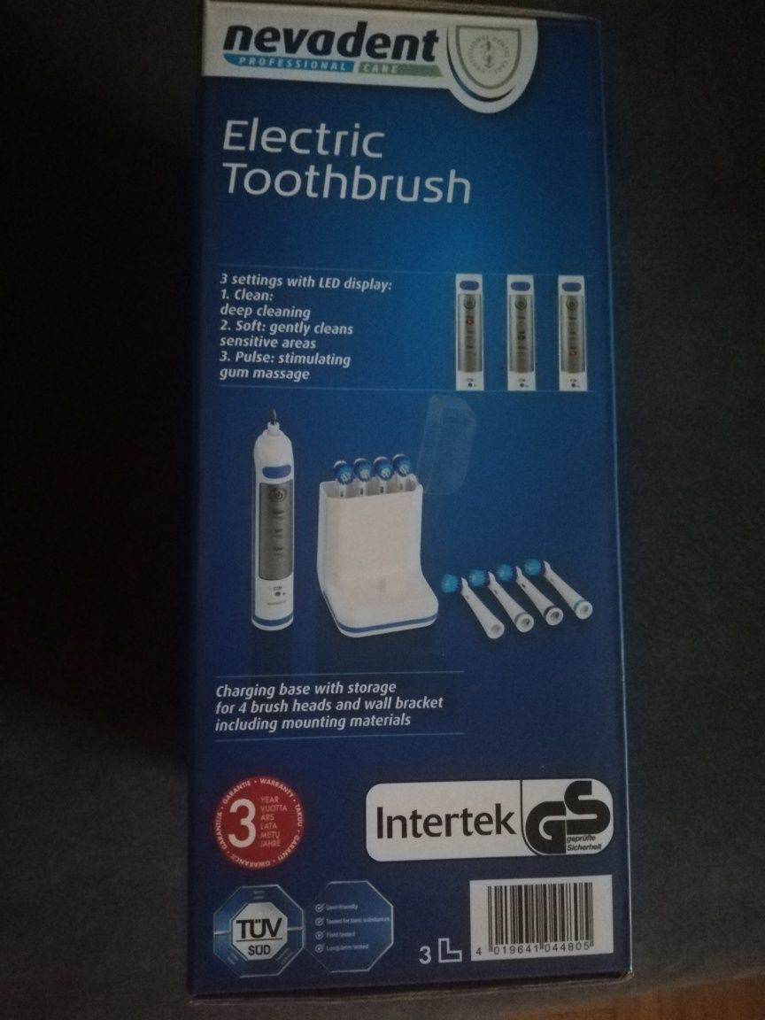 Nowa szczoteczka elektryczna Nevadent Electric Toothbrush 8 końcówek