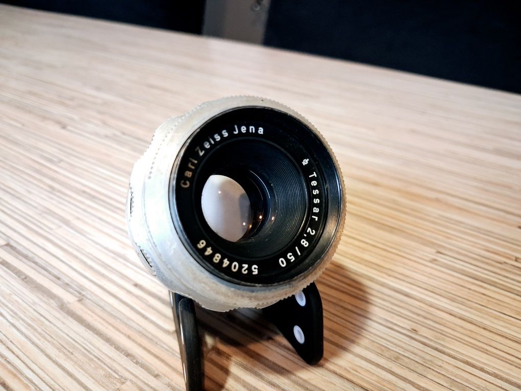 Unikat ! Polecam obiektyw Carl Zeiss Jena Tessar 2,8/50 Exa Vintage !