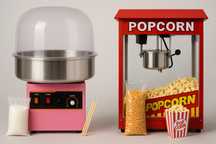 Wata cukrowa oraz popcorn